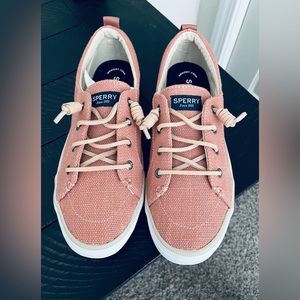 Sperry Crest Hemp Vibe Sneaker (Rose)